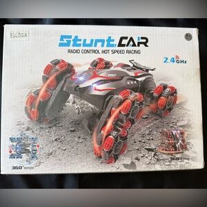 New Stunt Car Radio Control Hot Speed Racing - Red and Black Tracks